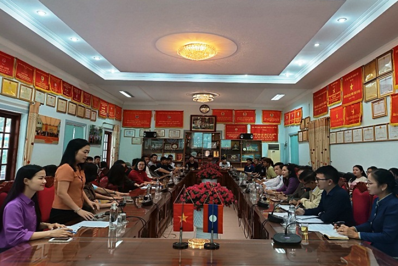 Trường Cao đẳng Thái Nguyên tiếp đón và làm việc với Sở Giáo dục và Thể thao tỉnh Savanakhet, Cộng hoà dân chủ nhân dân Lào
