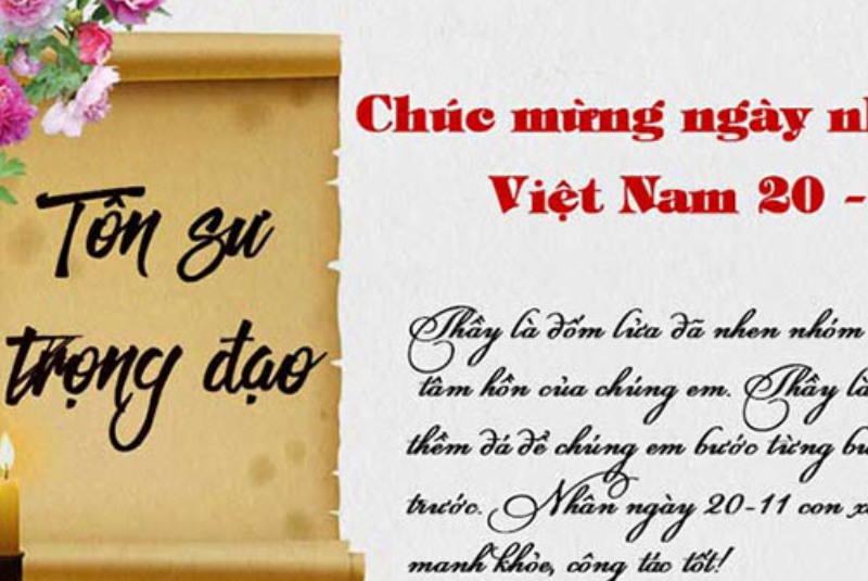 Thư chúc mừng Ngày nhà giáo Việt Nam 20-11