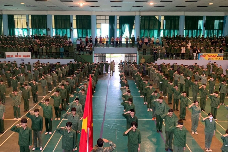 Học kỳ quân đội của sinh viên TNC năm 2022