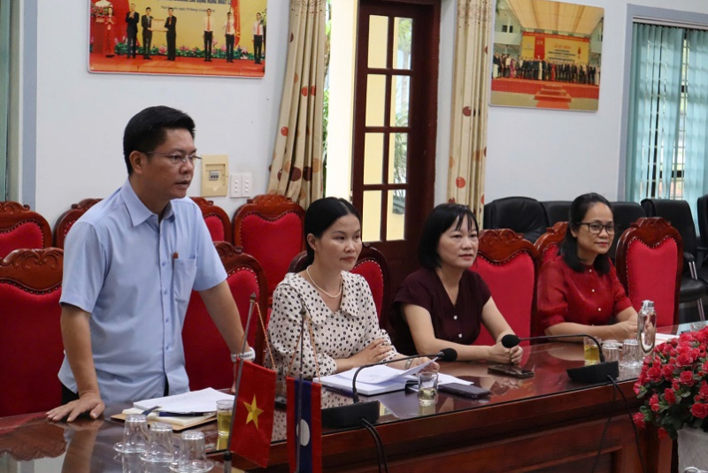 Trường Cao đẳng Thái Nguyên đón tiếp Đoàn công tác Sở Giáo dục & Thể thao tỉnh Xiêng Khoảng (CHDCND Lào)