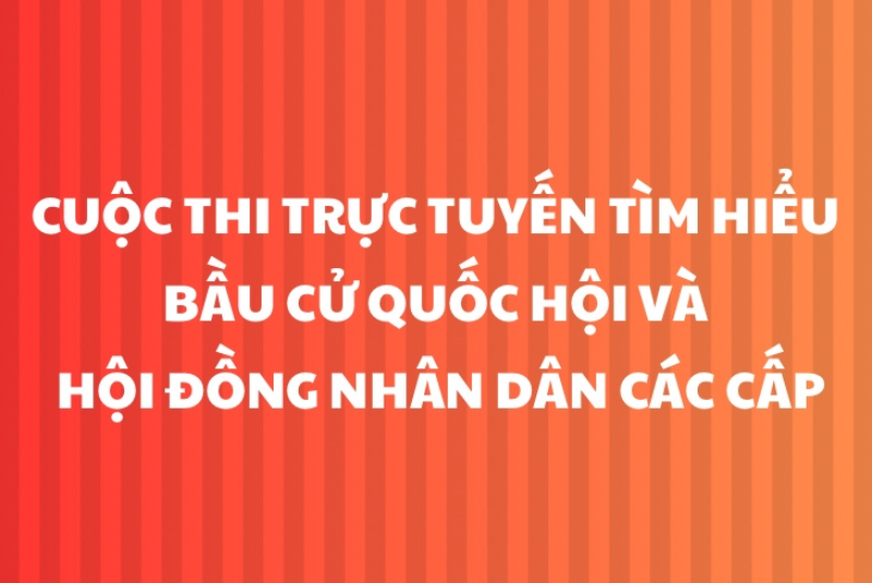 Cuộc thi trực tuyến tìm hiểu bầu cử Quốc hội và Hội đồng nhân dân các cấp
