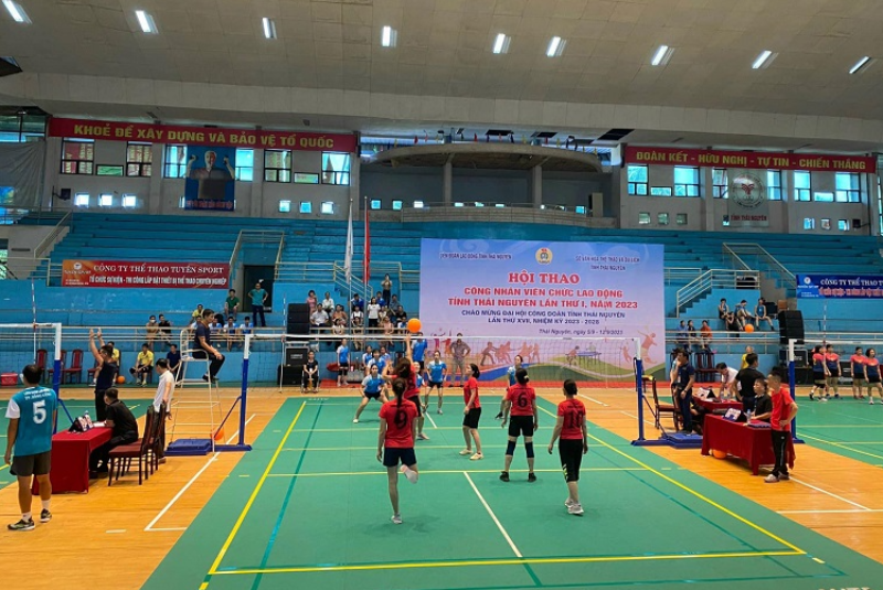 Đoàn vận động viên trường Cao đẳng Thái Nguyên tham gia Hội thao công nhân viên chức lao động lần thứ I, năm 2023 tỉnh Thái Nguyên