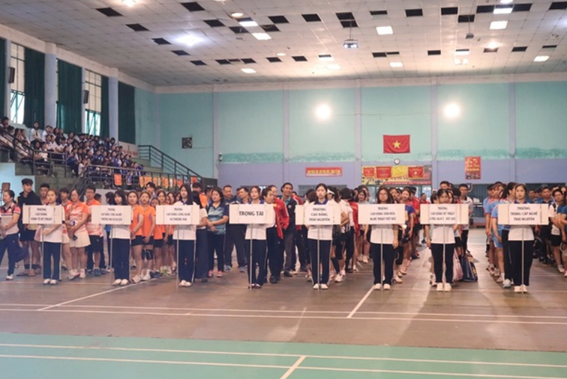 Sôi nổi giải thể thao khối thi đua các trường Cao đẳng, Trung cấp tỉnh Thái Nguyên năm 2026