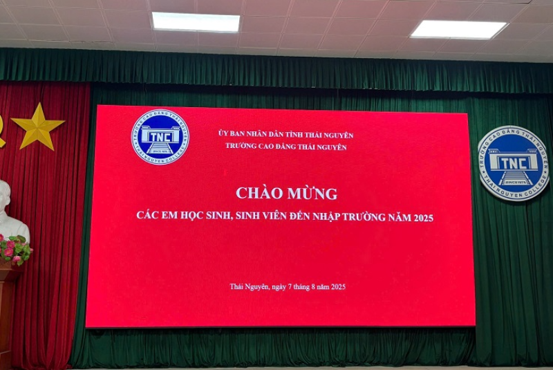 Trường Cao đẳng Thái Nguyên tổ chức nhập học đợt 1 cho học sinh hệ Trung cấp K46 tại 3 cơ sở