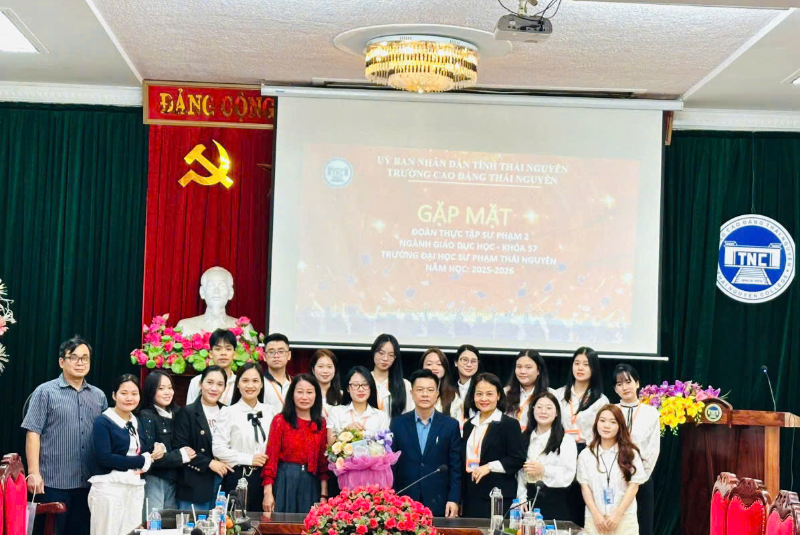 Trường Cao đẳng Thái Nguyên chào đón sinh viên thực tập sư phạm 2 ngành Giáo dục học