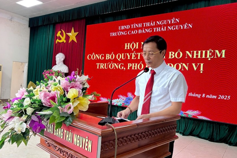 Trường Cao đẳng Thái Nguyên Công bố Quyết định Bổ nhiệm Hàng loạt Cán bộ Quản lý