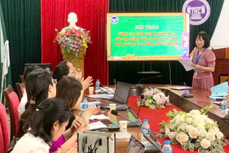 Tổ chức thành công Hội thảo Nâng cao chất lượng giảng dạy, đào tạo tiếng Việt cho lưu học sinh tại Trường Cao đẳng Thái Nguyên