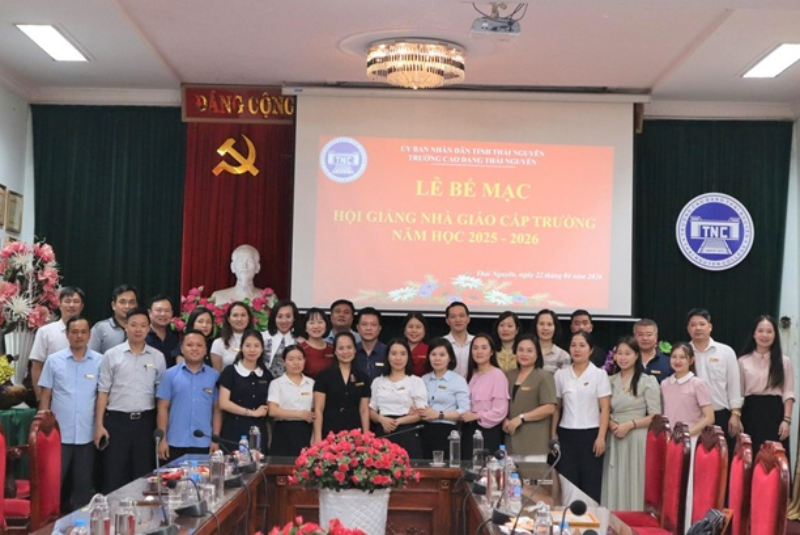 Trường Cao đẳng Thái Nguyên bế mạc Hội giảng nhà giáo cấp Trường năm học 2025 – 2026