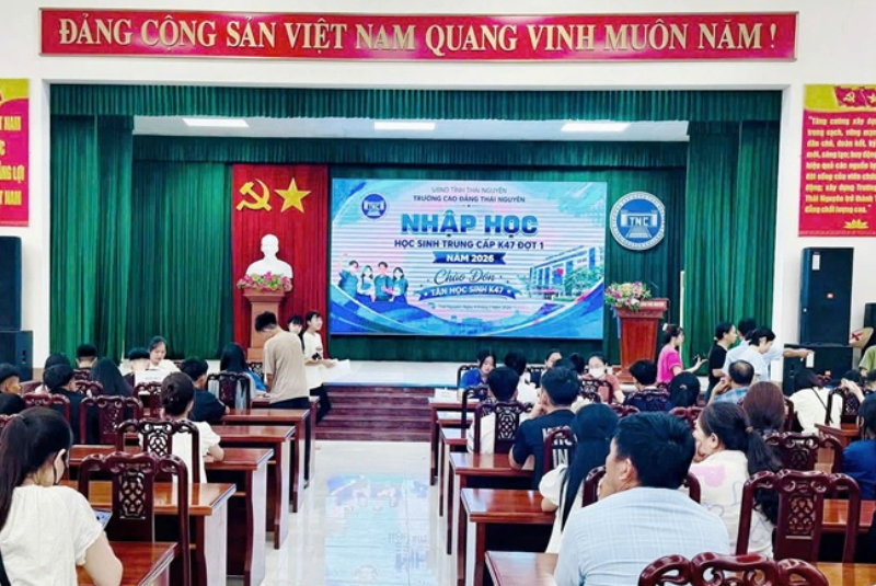 Trường Cao đẳng Thái Nguyên rộn ràng đón học sinh Trung cấp K47 đợt 1 năm 2026 tại các cơ sở đào tạo