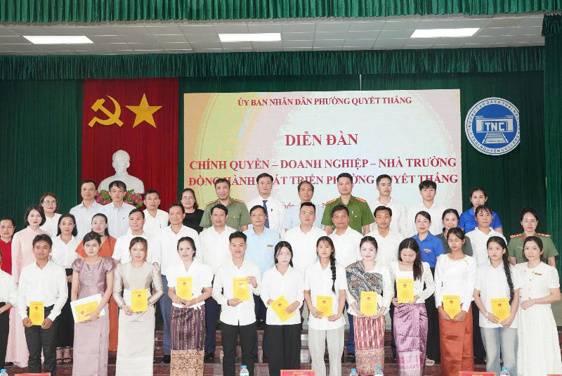 Trường Cao đẳng Thái Nguyên phối hợp tổ chức Diễn đàn “Chính quyền - Doanh nghiệp - Nhà trường đồng hành phát triển phường Quyết Thắng năm 2026”