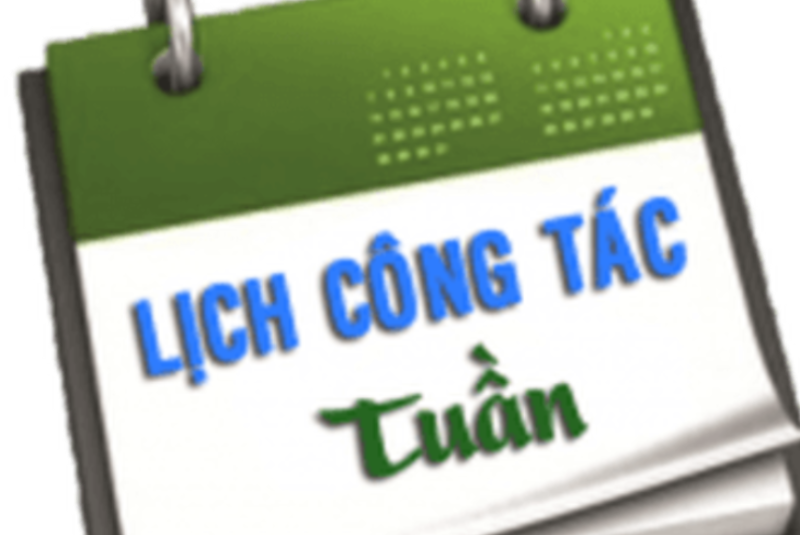 Lịch công tác tuần thứ 33 năm 2024